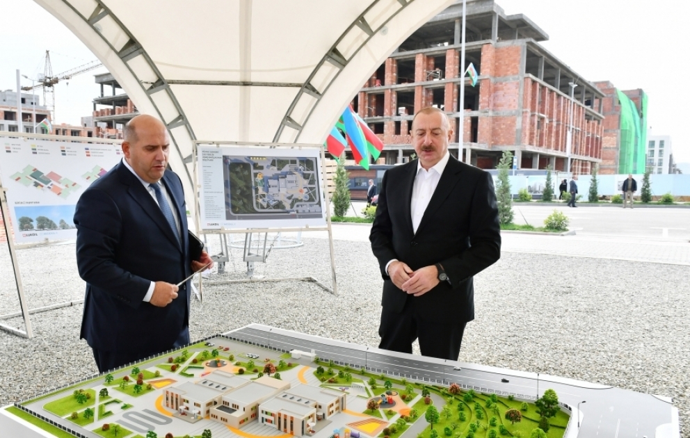 Foundation stone was laid for 240-seat kindergarten in Fuzuli city