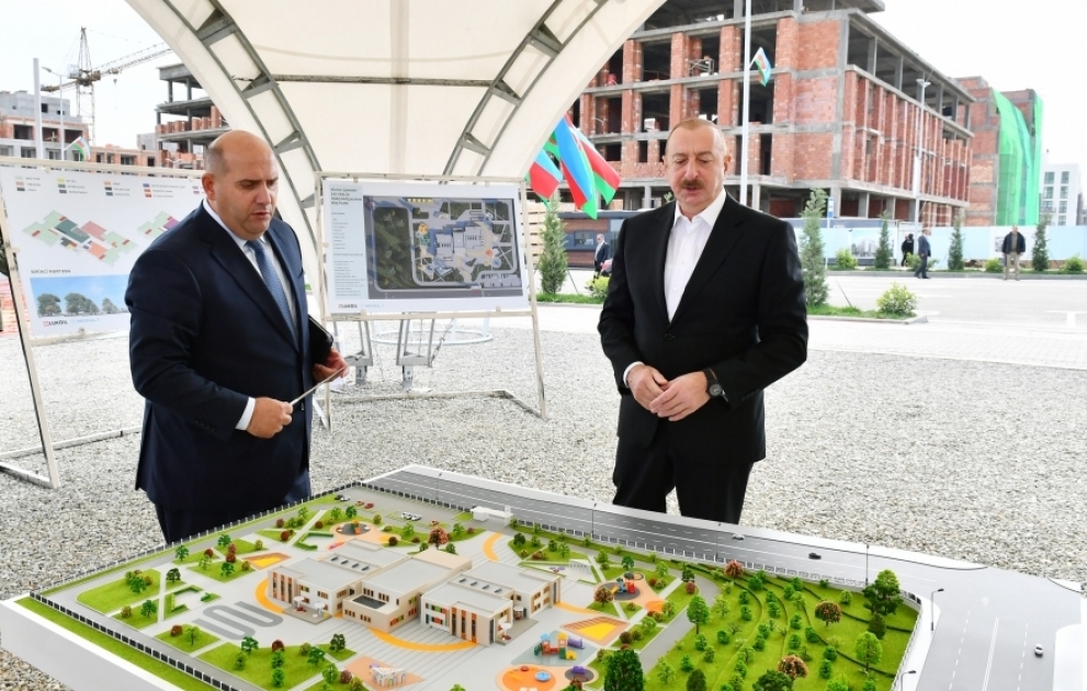В городе Физули заложен фундамент детского сада на 240 мест