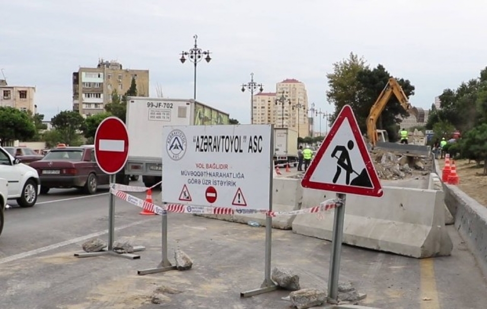 Sürücülərin nəzərinə: Bu yol bağlanacaq