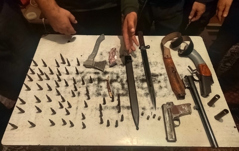 Sabirabad sakininin evindən silah-sursat aşkarlandı