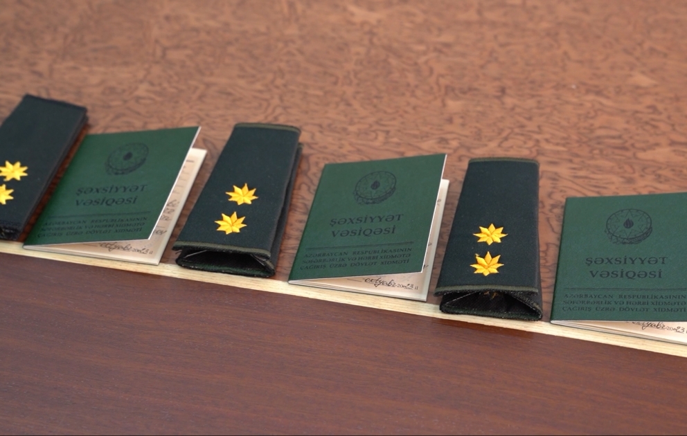 Vətən müharibəsi iştirakçıları Dövlət Xidmətində həqiqi hərbi xidmətə qəbul olunub