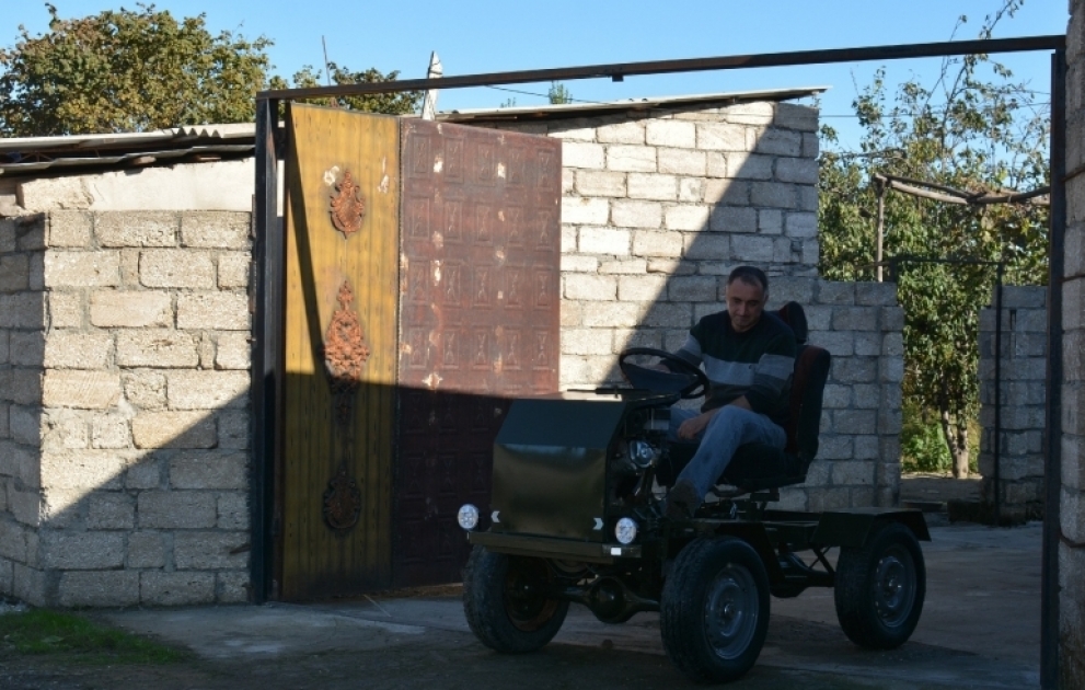 Xaçmaz sakininin düzəltdiyi qeyri-adi maşınlar