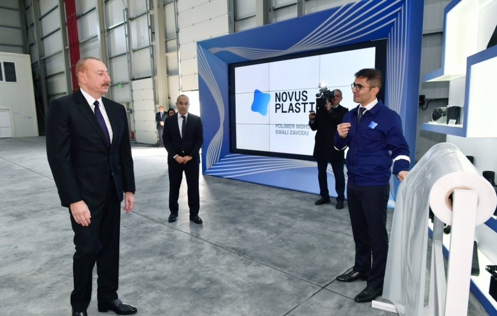 President Ilham Aliyev attended opening and groundbreaking ceremonies of a number of enterprises in Sumgayit