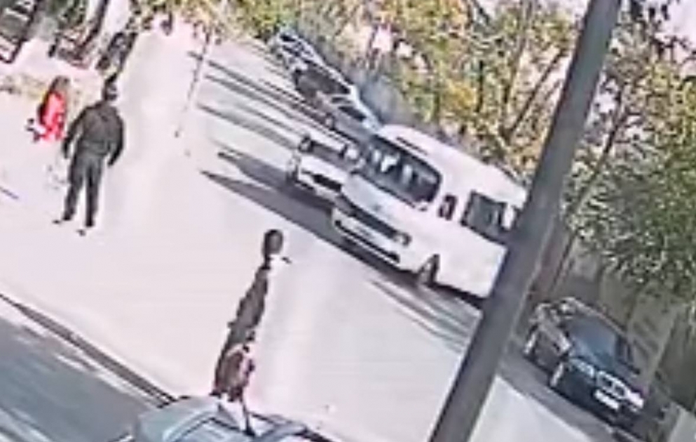 Gəncədə baş verən qəzanın görüntüləri
