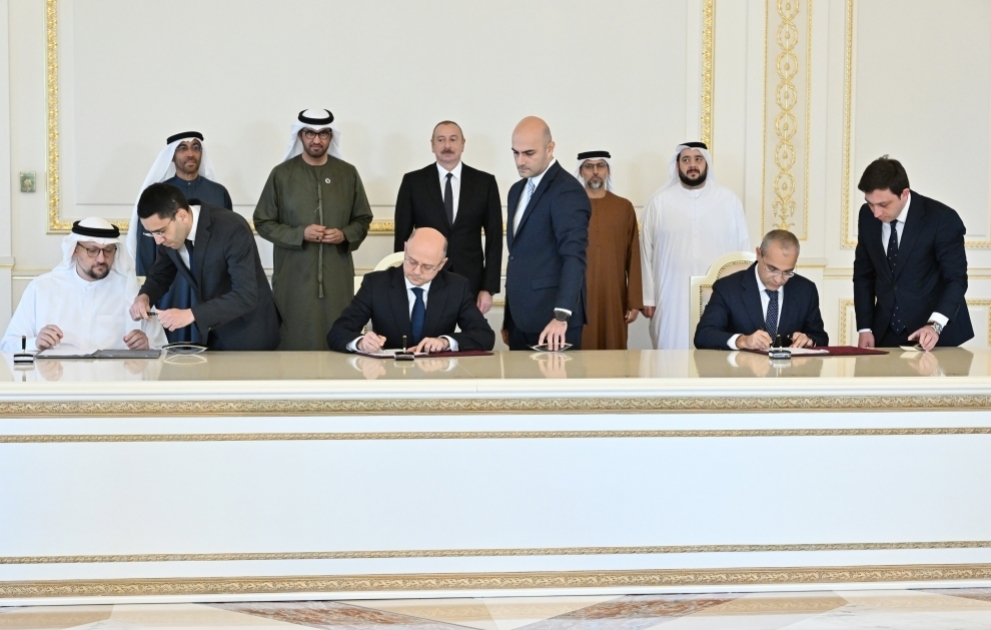 Government of Azerbaijan and Masdar company of United Arab Emirates signed documents