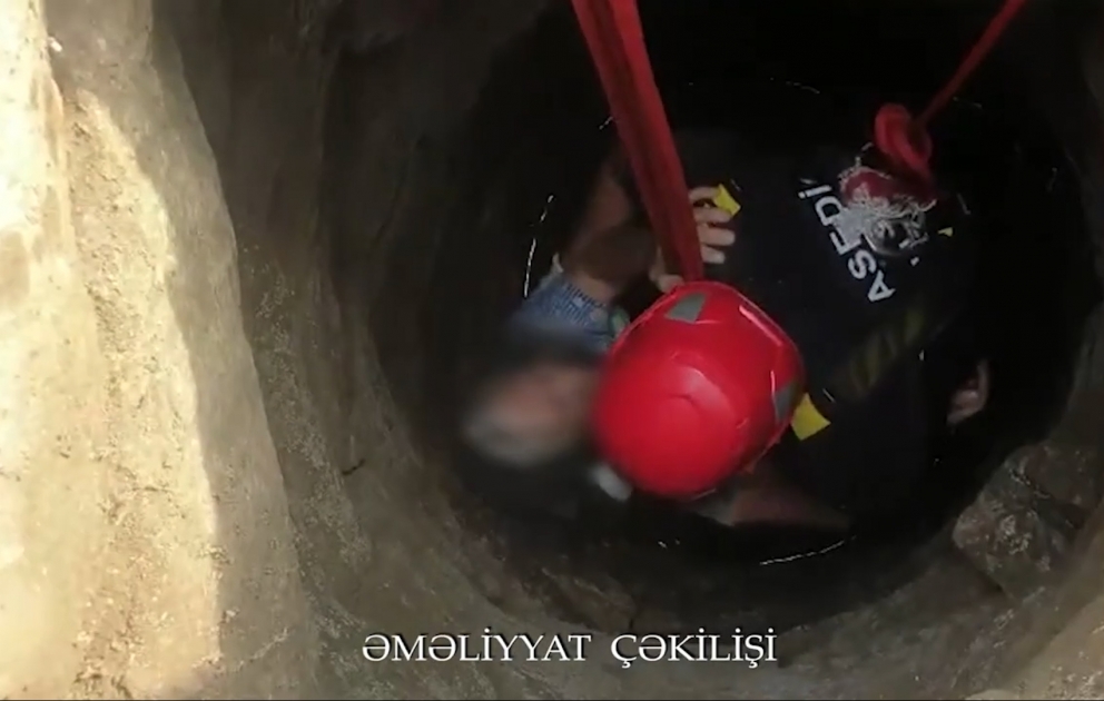 Su quyusuna düşən yaşlı qadın xilas edildi