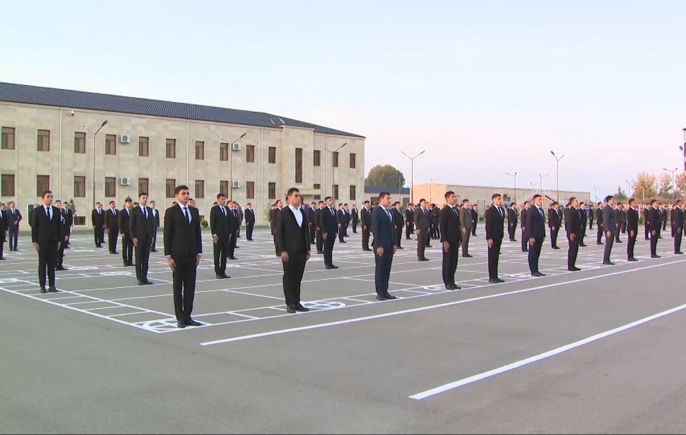 Вилаят Эйвазов провел прием граждан и строевой смотр в Агджабеди