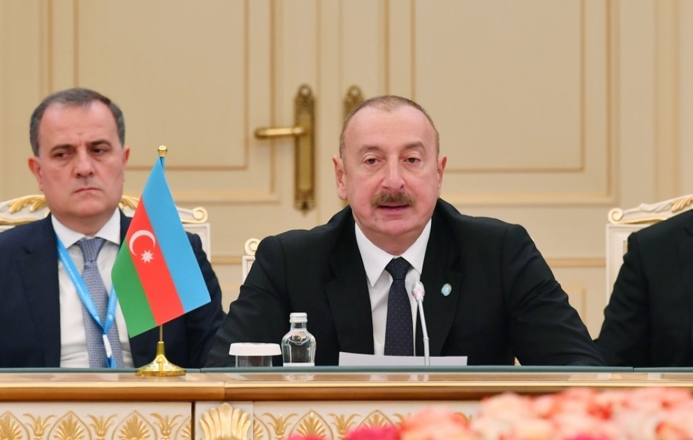 Prezident İlham Əliyev: Azərbaycan Şərq-Qərb Nəqliyyat Dəhlizinin dayanıqlı fəaliyyətinə dəyərli töhfəsini verir
