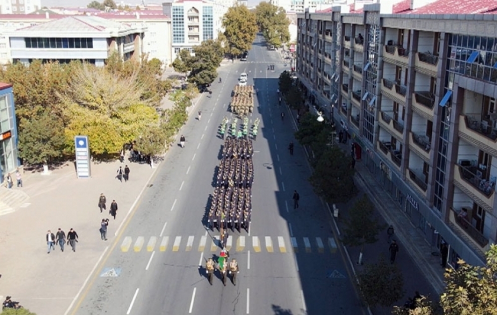 Naxçıvanda hərbi yürüş keçirilib