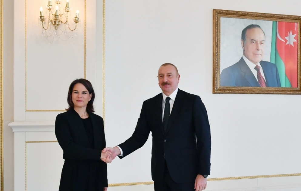 Le président Ilham Aliyev reçoit la ministre allemande des Affaires étrangères