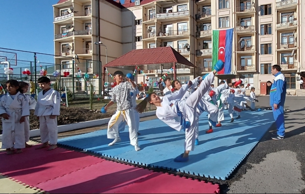 Ağstafada “Sağlam məhəllə” idman zonası istifadəyə verilib