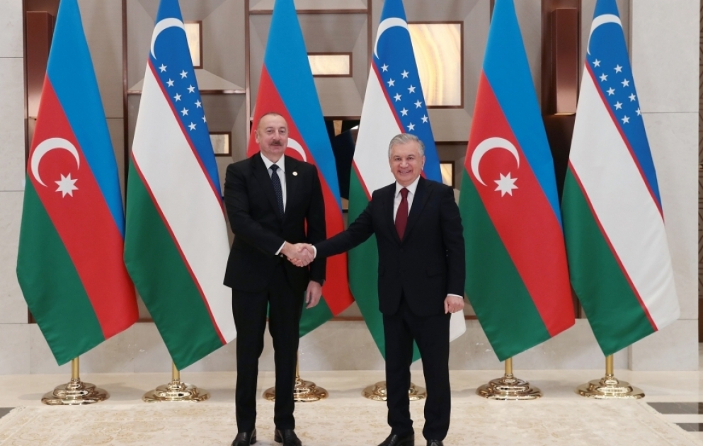 President of Azerbaijan Ilham Aliyev met with President of Uzbekistan Shavkat Mirziyoyev