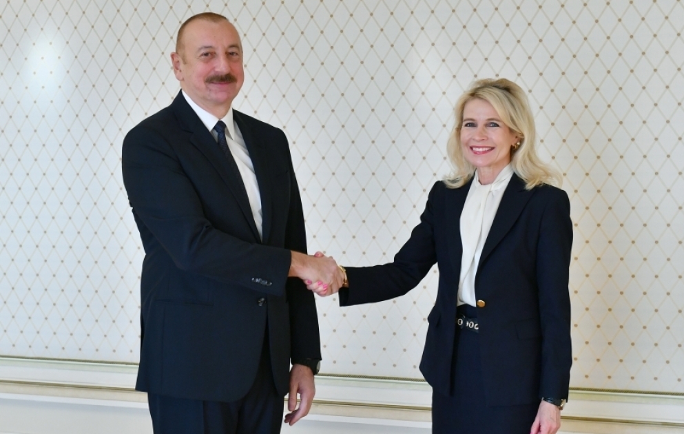Präsident Ilham Aliyev empfängt Präsidentin der Parlamentarischen Versammlung der OSZE