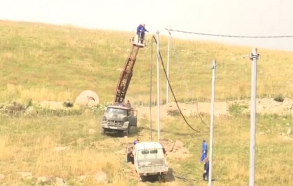 Laçının bir neçə kəndində elektrik şəbəkələri yenilənir