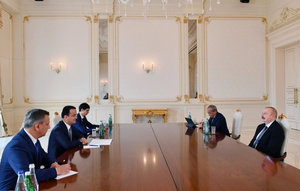President of Azerbaijan Ilham Aliyev received Minister of Investment, Industry and Trade of Uzbekistan