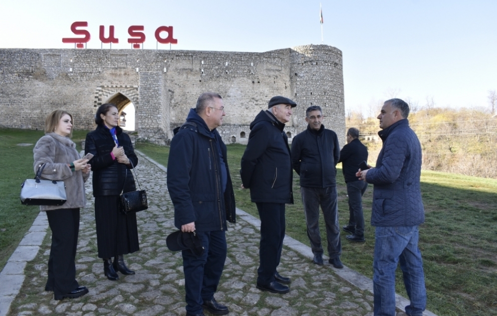 Türkiyə Yüksək Seçim Kurulunun nümayəndə heyəti Şuşa şəhəri ilə tanış olub