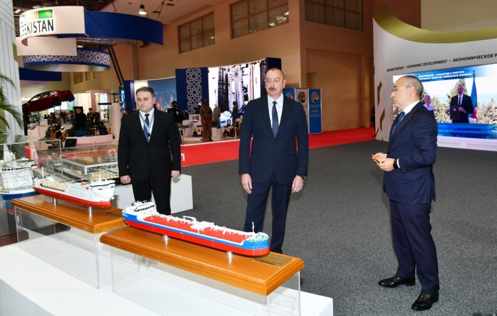 Prezident İlham Əliyev SPECA ölkələrinin sərgisinin açılışında iştirak edib YENİLƏNİB
