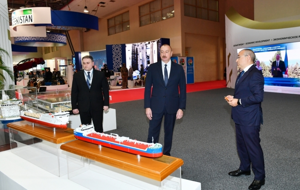President Ilham Aliyev attended inauguration of exhibition of SPECA countries
