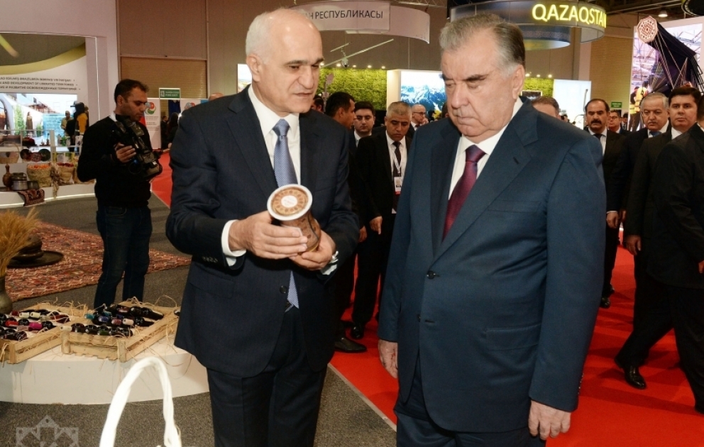 President of Tajikistan views exhibition called “SPECA Countries Exhibition: Regional Cooperation for Sustainable Development”