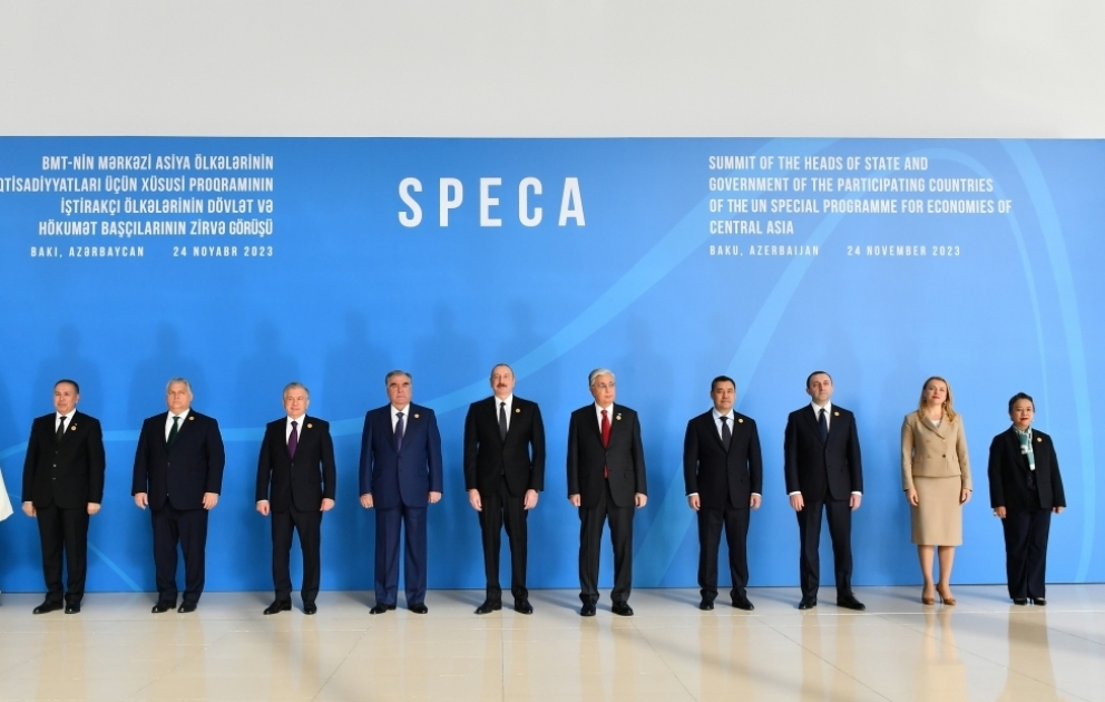 Bakou accueille le sommet du SPECA, Programme spécial des Nations Unies pour les économies de l’Asie centrale 
Le président azerbaïdjanais participe au sommet