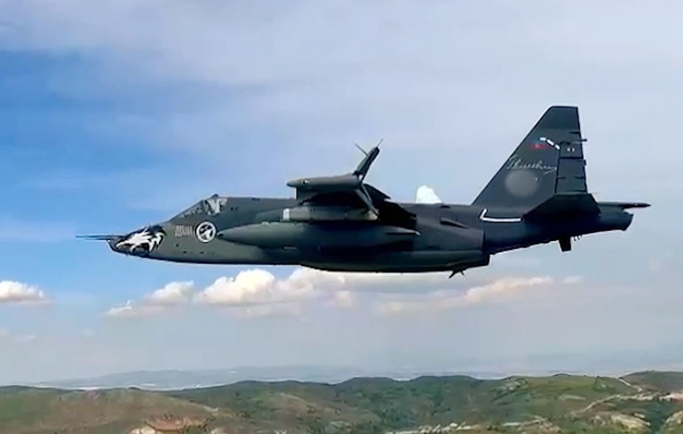 Su-25ML tipli təyyarələrdən təlim atışları icra edilib