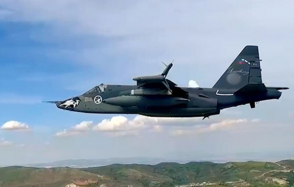 Training shooting from Su-25ML aircraft conducted