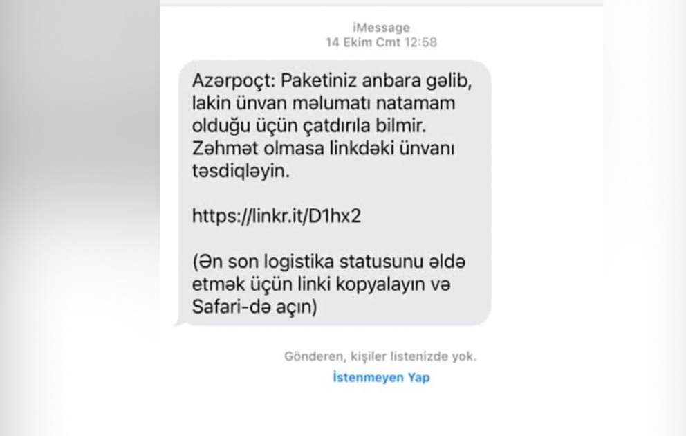 Diqqət: Karqo şirkəti adı ilə aldadıla bilərsiz!