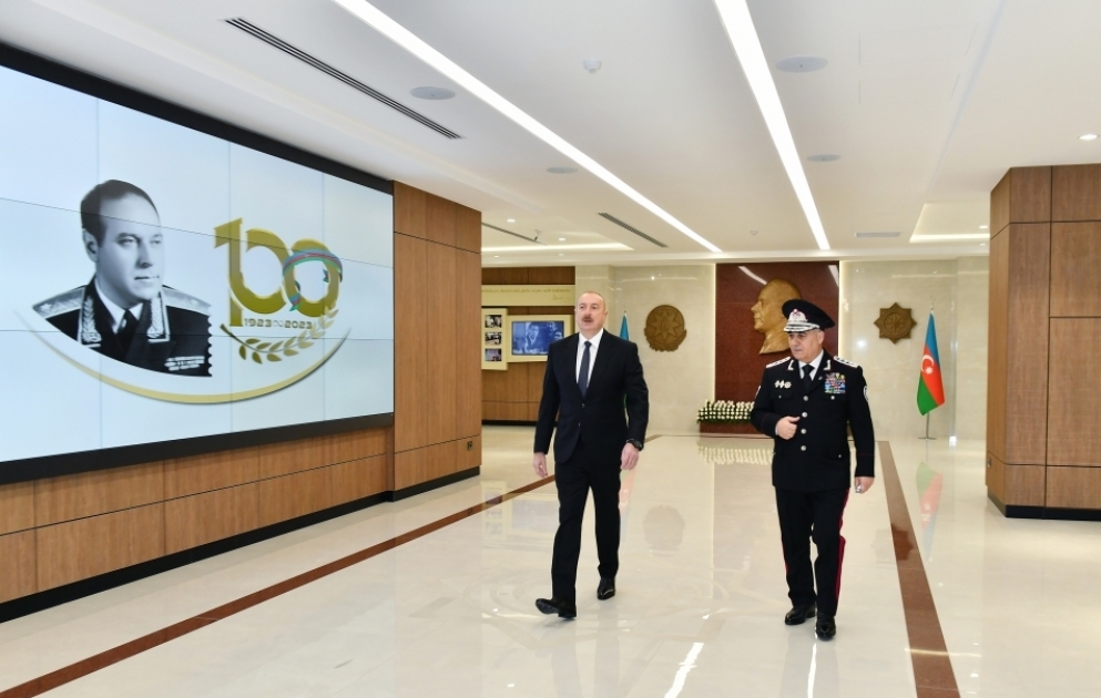 Präsident Ilham Aliyev weiht neue Verwaltungsgebäude von Staatssicherheitsdienst ein