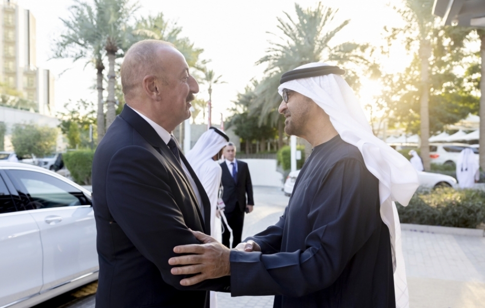 President Ilham Aliyev met with President of United Arab Emirates Sheikh Mohamed bin Zayed Al Nahyan in Dubai