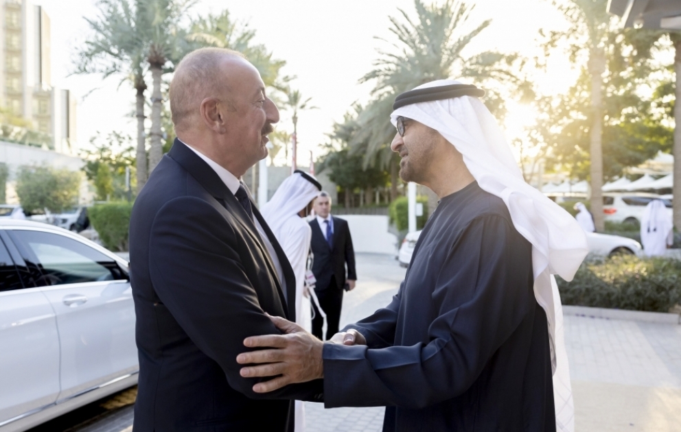 Dubaï : le président Ilham Aliyev rencontre le président émirati, le cheikh Mohammed ben Zayed Al Nahyan