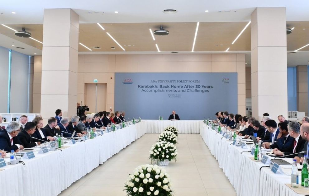 Prezident İlham Əliyev “Qarabağ: 30 ildən sonra evə dönüş. Nailiyyətlər və çətinliklər” Forumunda iştirak edir CANLI