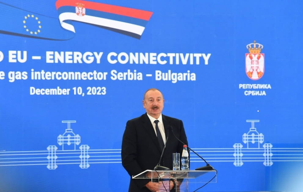 В городе Ниш состоялась церемония открытия газового интерконнектора Сербия-Болгария 
В церемонии принял участие Президент Ильхам Алиев
