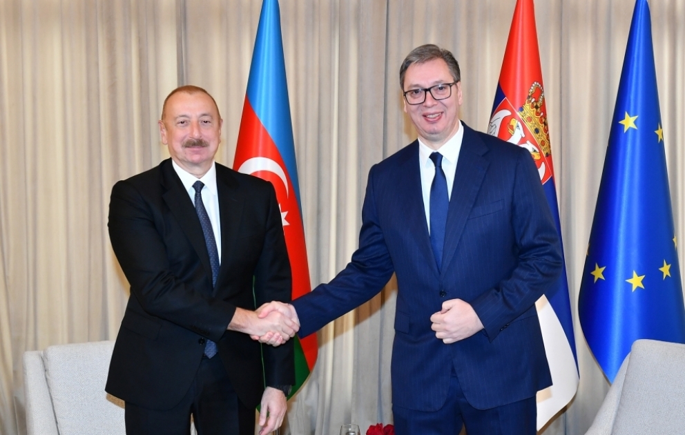 President of Azerbaijan Ilham Aliyev held one-on-one and expanded meetings with President of Serbia Aleksandar Vučić