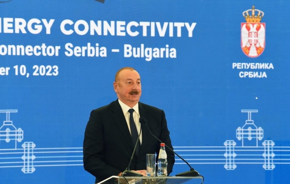 In der Stadt Niš serbisch-bulgarische Gasverbindungsleitung eingeweiht 
Aserbaidschans Präsident nimmt an Einweihung teil