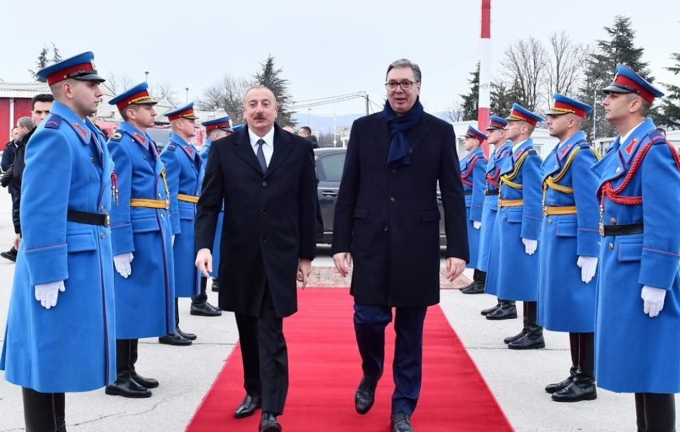 Präsident Ilham Aliyev beendet seinen Besuch in Serbien