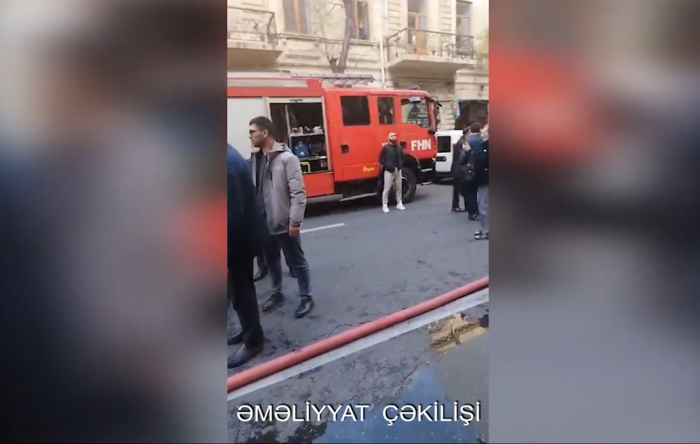FHN: Səbail rayonunda ictimai iaşə obyektində yanğın baş verib