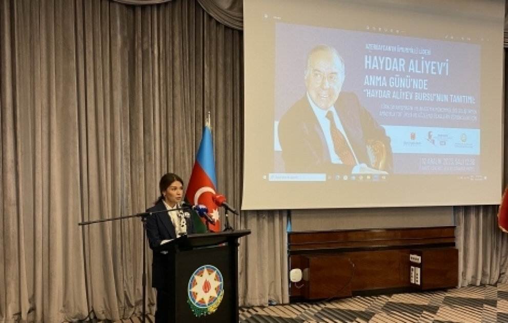 Türkiyədə təsis olunan “Heydər Əliyev təqaüdü” proqramı ictimaiyyətə təqdim edilib