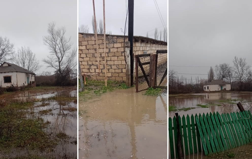 Xaçmazın iki kəndini su basıb