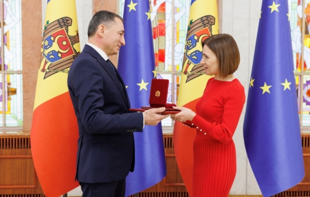 Moldova Prezidenti Azərbaycan səfirini “Şərəf” Ordeni ilə təltif edib