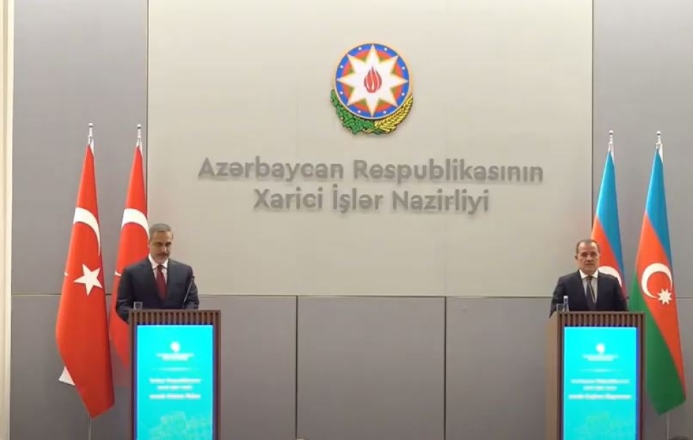 Azərbaycan və Türkiyə XİN rəhbərlərinin mətbuat konfransı CANLI