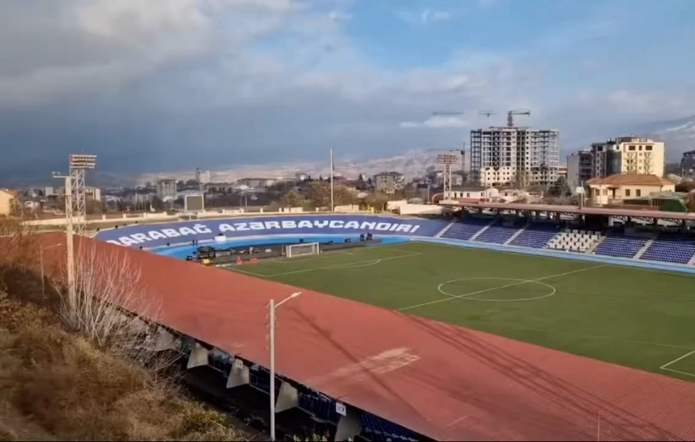 Xankəndi stadionu Qarabağ-MOİK oyununa hazırdır