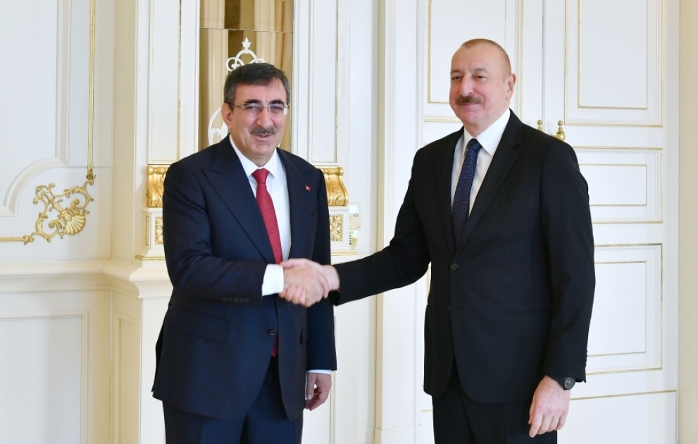 Prezident İlham Əliyev Türkiyənin vitse-prezidenti Cevdet Yılmaz ilə görüşüb