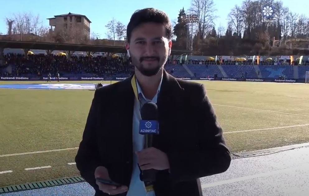 Xankəndi stadionu tarixi oyuna hazırdır CANLI