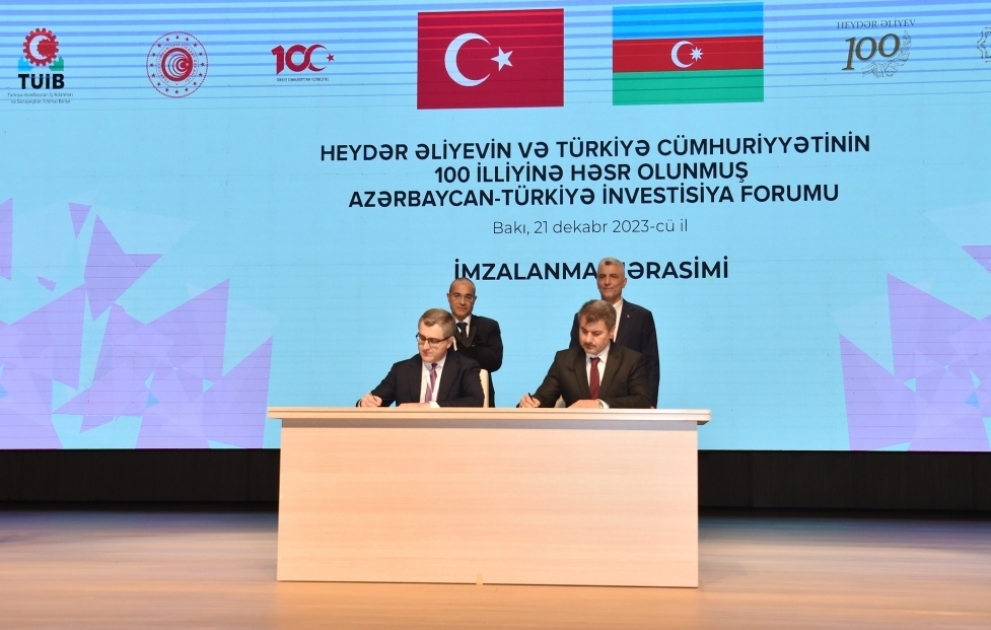 Azərbaycan ilə Türkiyə arasında bir sıra sənəd imzalanıb