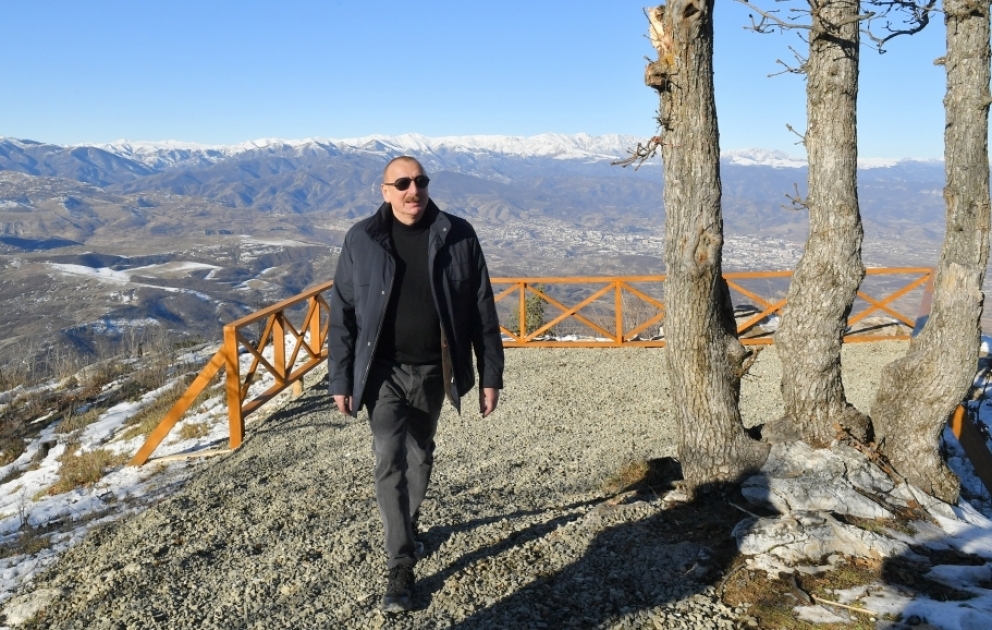 Prezident İlham Əliyev Xocalı rayonunun Dağdağan kəndində olub