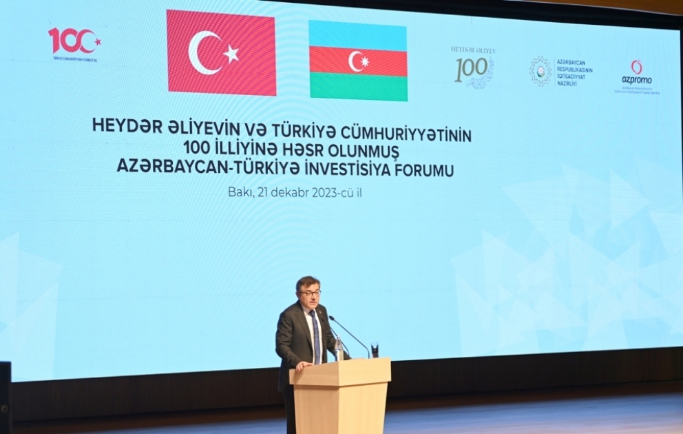 Bakıda Azərbaycan-Türkiyə İnvestisiya Forumu keçirilib