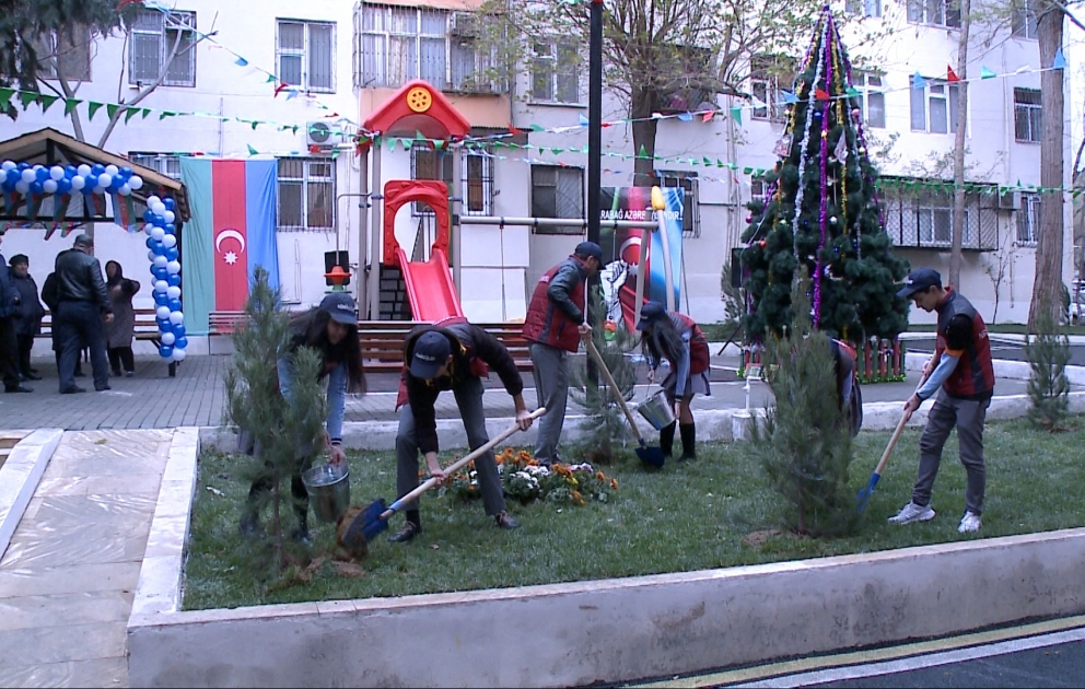 Nəsimi rayonunda “Abad həyət” sakinlərin istifadəsinə verilib