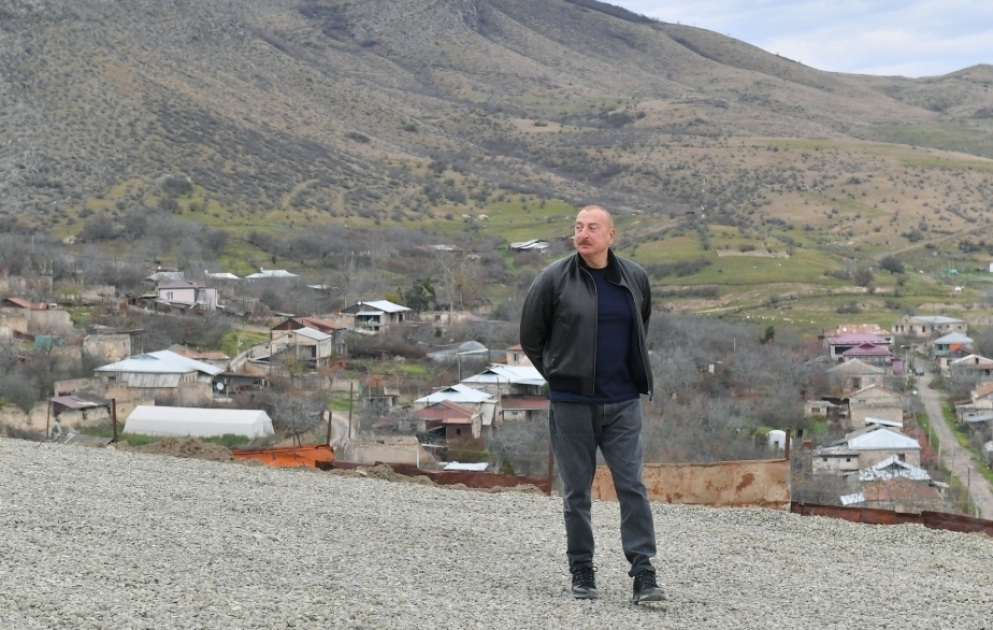 Prezident İlham Əliyev Xocalı rayonunun Pirlər kəndində olub