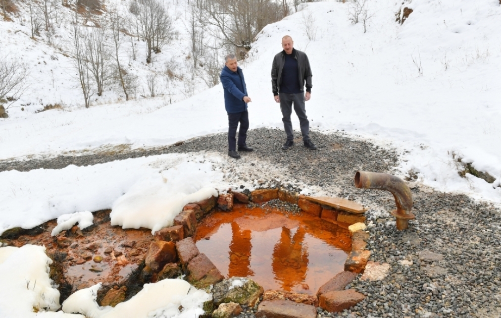 President Ilham Aliyev visited Turshsu Spring in Shusha district