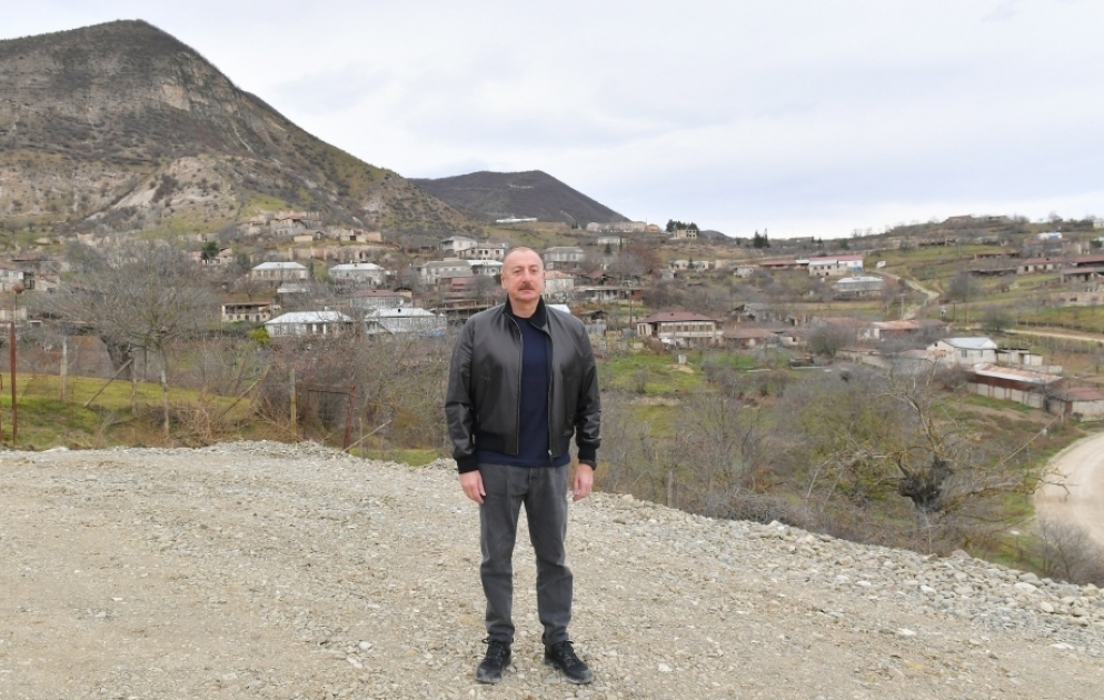 President Ilham Aliyev visited village of Pirjamal in Khojaly district